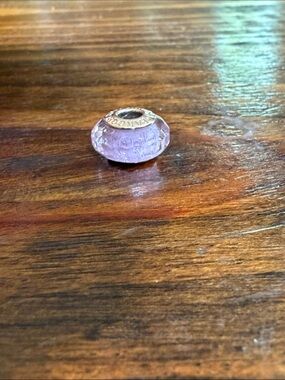 Authentic Pandora Rose Pink Murano Glass Charm 925 ALE MET Charm